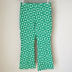 Anthropologie Maeve Margot Cropped Kick Flare Pull On Pants
